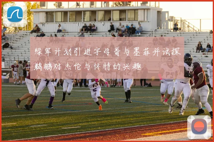绿军计划引进字母哥与墨菲并试探鹈鹕对杰伦与怀特的兴趣